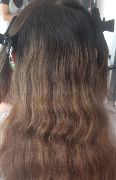 After hairstyle finish